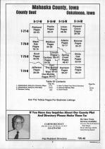 Table of Contents, Mahaska County 1992